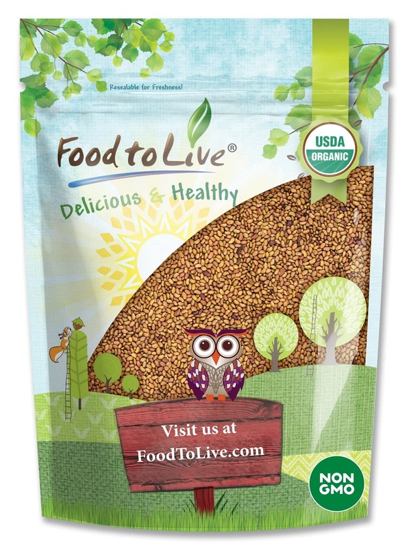 Food To Live – Organic Alfalfa Seeds For Sprouting 3 Pounds – Non-Gmo Edible