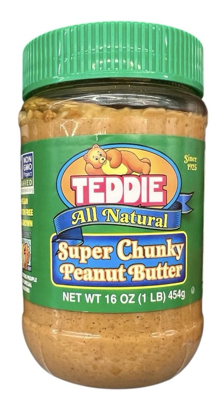 Teddie All Natural Super Chunky Peanut Butter 16 oz