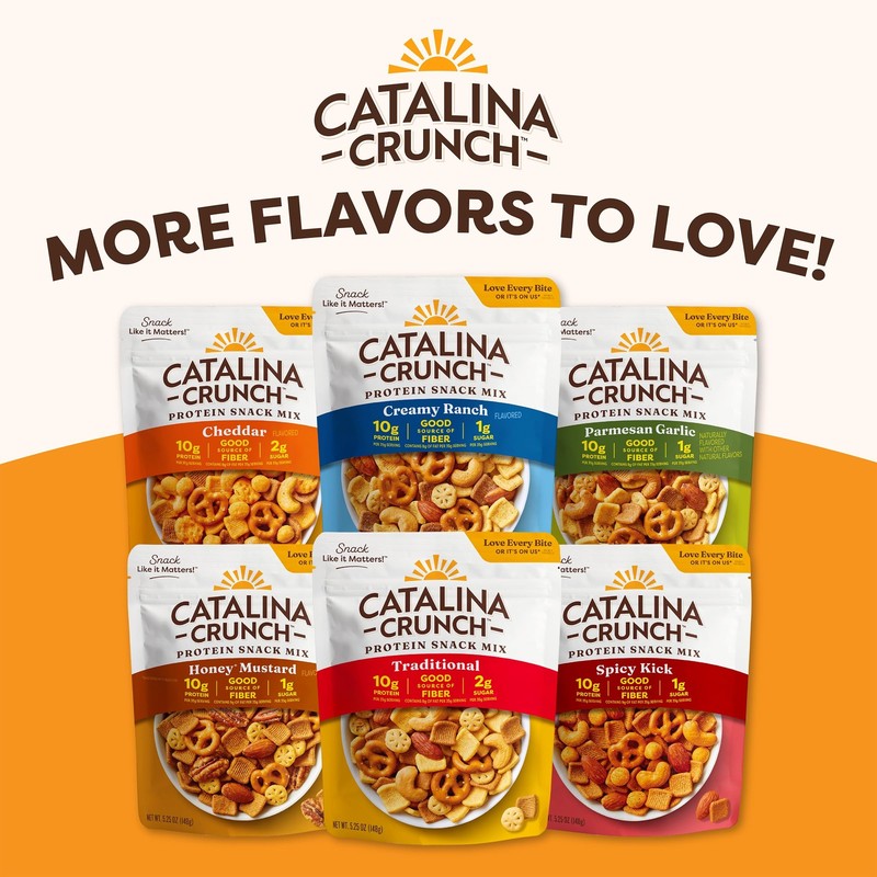 Catalina Crunch Protein Snack Mix with Cheese Crisps - 10g Protein, 2g Sugar ... gallery