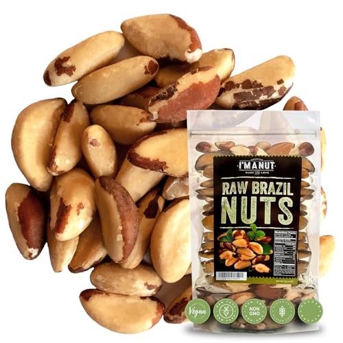 Premium Wild Harvested Raw Brazil Nuts 8oz High Selenium Batch Tested Peanut Bag