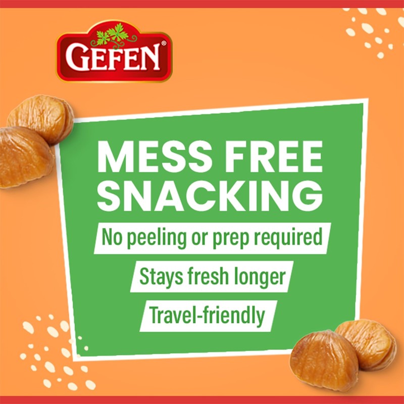 Gefen Organic Whole Peeled And Roasted Chestnuts, 5.2Oz (12 Pack) | Ch gallery