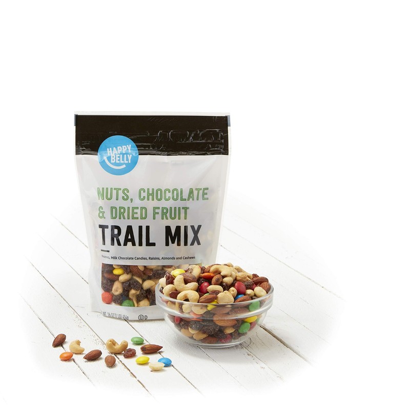 Amazon Brand Happy Belly Nuts, Chocolate & Dried Fruit, Trail Mix, 1 pound P... gallery