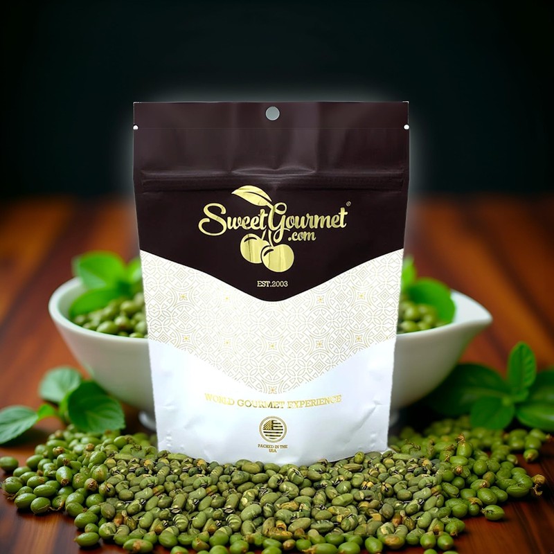 Lightly Salted Dry Roasted Imported Edamame Green Soybeans | 1 Pound gallery