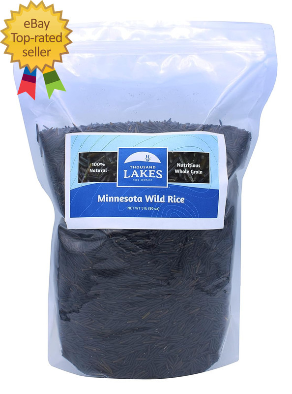 Minnesota Grown Wild Rice - Bulk - 5 Pounds | 100% All Natural gallery