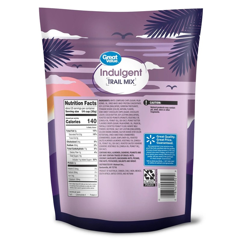 Indulgent Trail Mix 26 oz Nut Fruit Blend Snack gallery