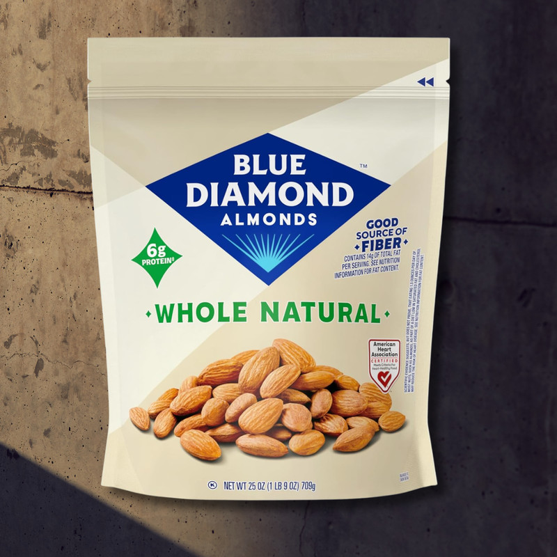 Raw, Natural Almonds, 25 Oz