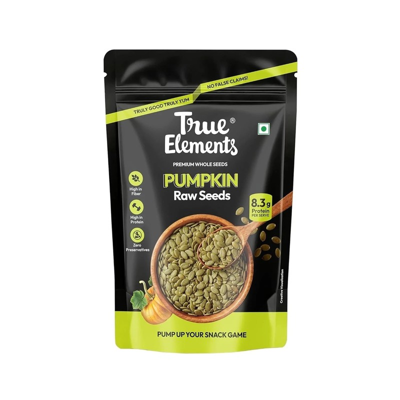 True Elements Pumpkin Seeds 250g 30g Protein per 100g Rich in Zinc & Magnesium