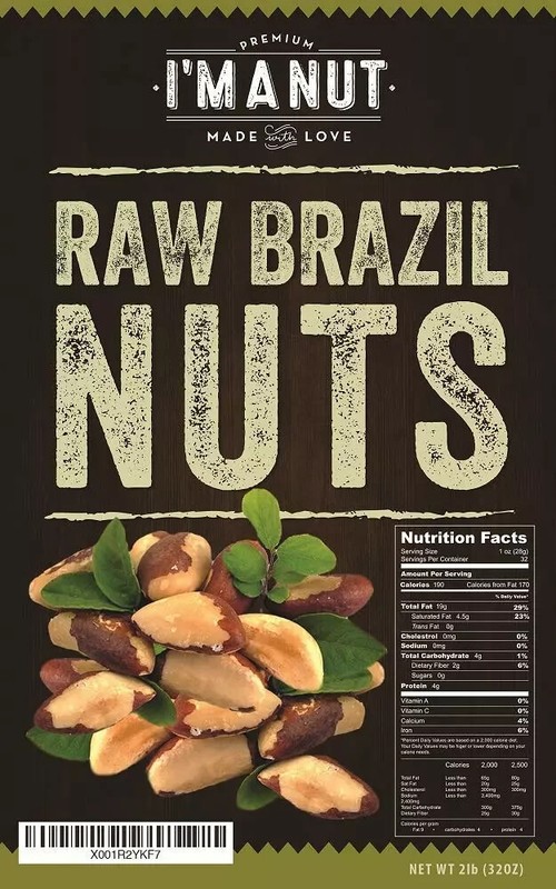 Raw Brazil Nuts 32oz Non-GMO Vegan Keto Snack Resealable Bag Gluten Free gallery