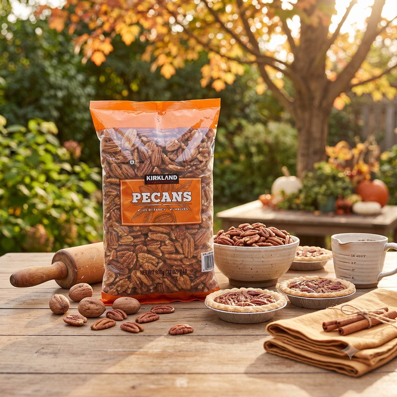 4 Pack Kirkland Signature Pecan Halves, 2 lbs gallery