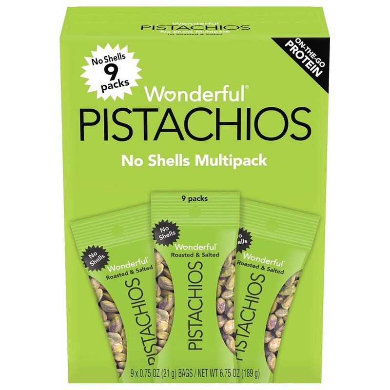 On-the-Go Roasted & Salted Pistachios, 0.75 Oz Bags, Pack of 9 - Healthy Snack gallery