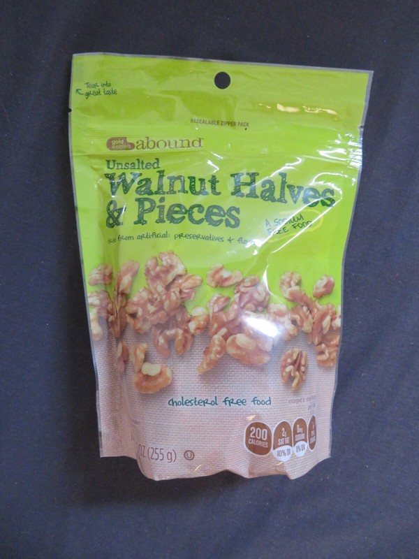 Gold Emblem Abound Unsalted Walnut Halves & Pieces 9 Oz No Sodium Cholesterol