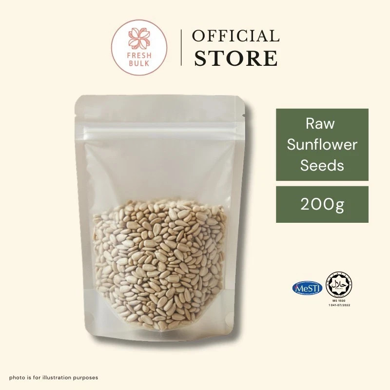 Fresh Bulk RAW Sunflower Kernel 200g Kuaci Kernel Seeds