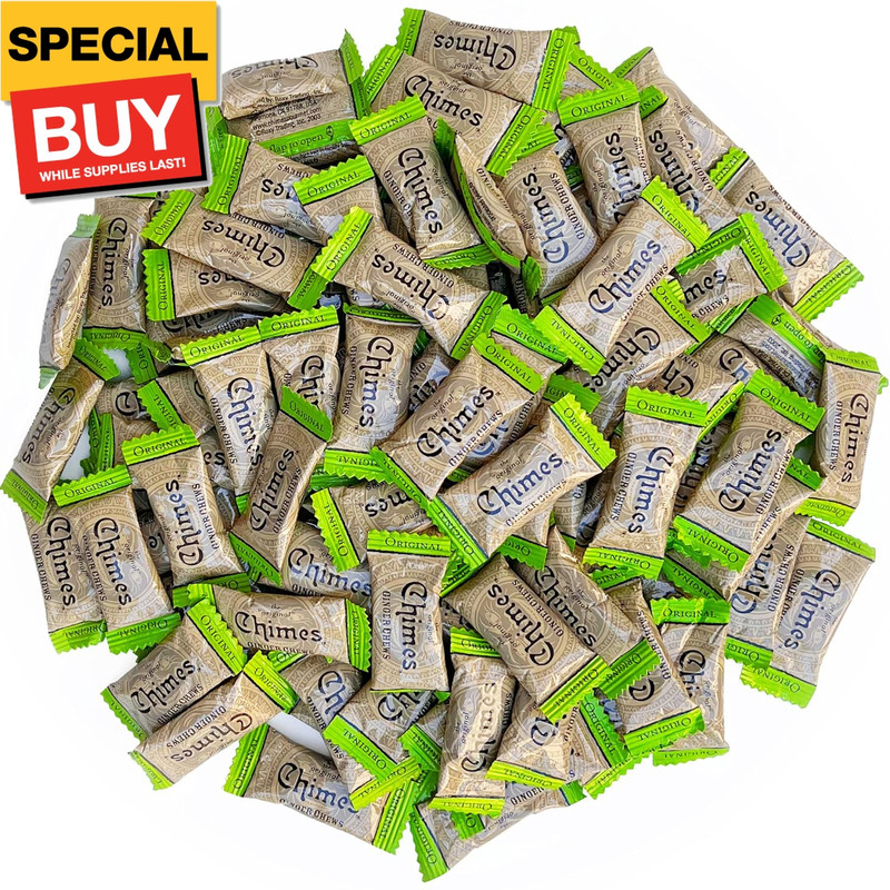 ORIGINAL Ginger Chews (1-Pound 1 LB BAG) Premium Natural Chewy Ginger Candy — 16
