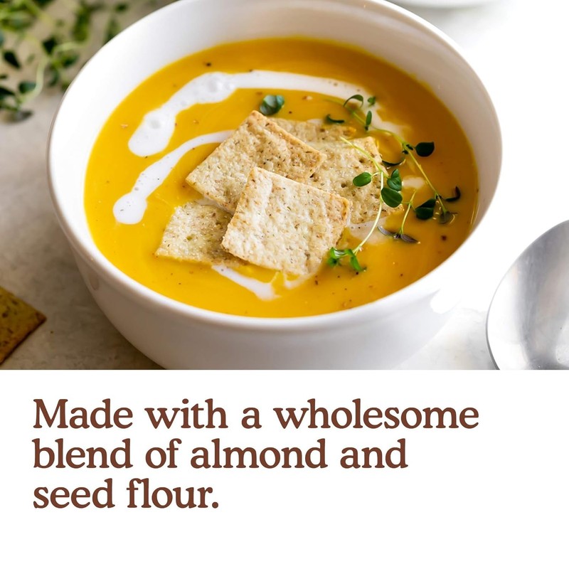 Simple Mills Almond Flour Crackers Fine Ground Sea Salt 4.25 Oz gallery