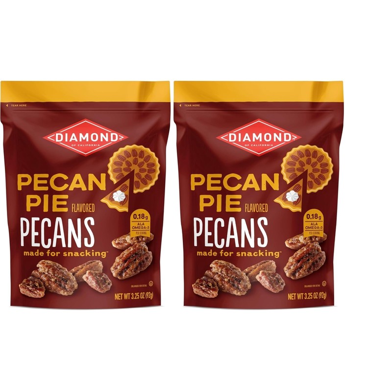 Pecan Pie Snack Pecans, 3.5 oz Pack of 2