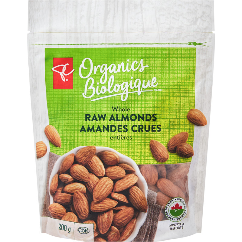 2-Pack PC Organics Whole Raw Almonds
