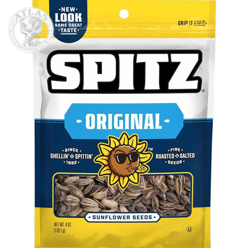 Spitz Sunflower Seeds, Salted, 6 Ounce (Pack of 9)