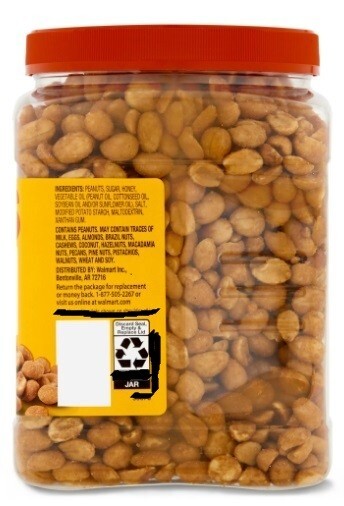34.5 oz Great Value Honey Roasted Peanuts gallery