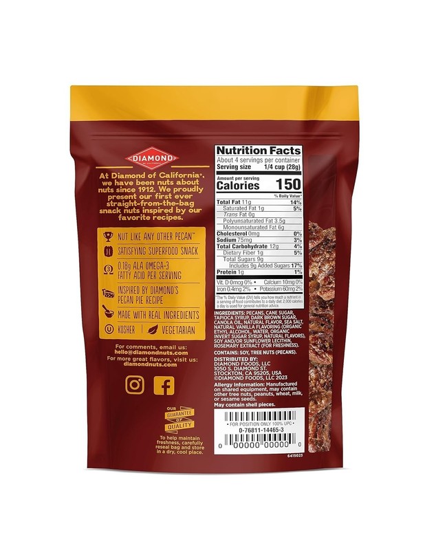 Pecan Pie Snack Pecans, 3.5 oz Pack of 2 gallery