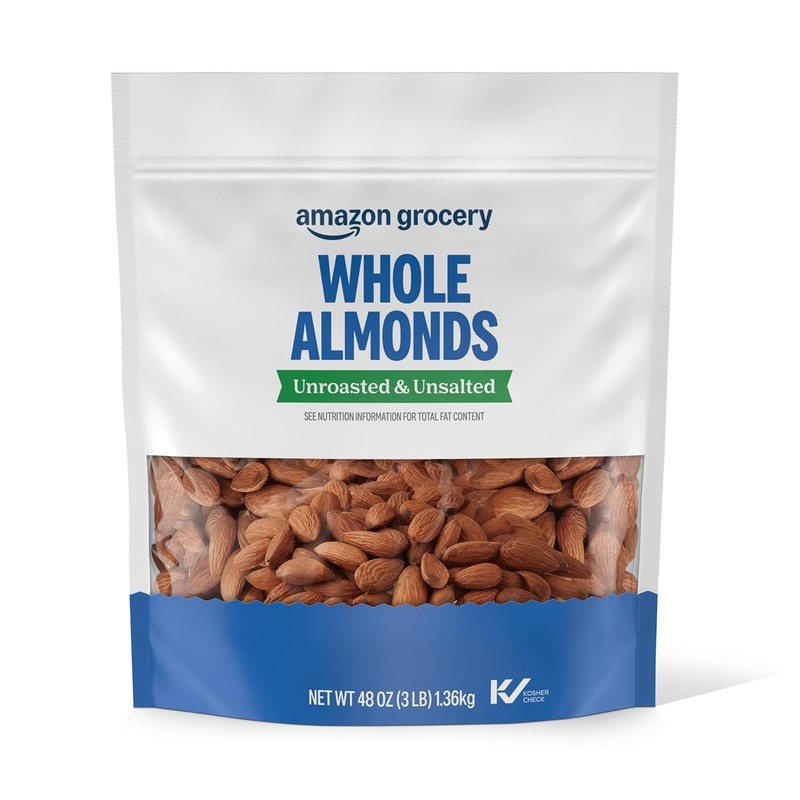 48 Oz Bag of Unroasted Unsalted Whole Almonds - Nutritious Delight gallery