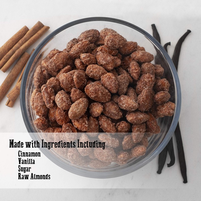 Cinnamon Roasted Almonds 24 oz 1.50 lb - Candied Almonds Glazed with Cinnamon... gallery