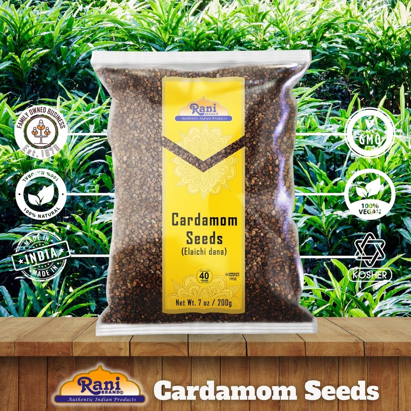 Rani Cardamom (Elachi) Decorticated Seeds Indian Spice 7oz (200g) gallery