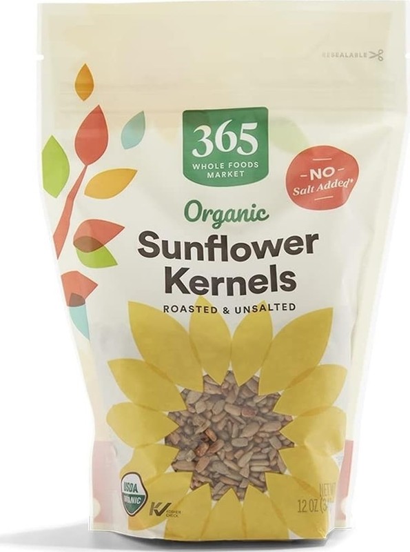 Organic Roasted Unsalted Sunflower Kernels 12oz - & Protein-Packed Snack gallery