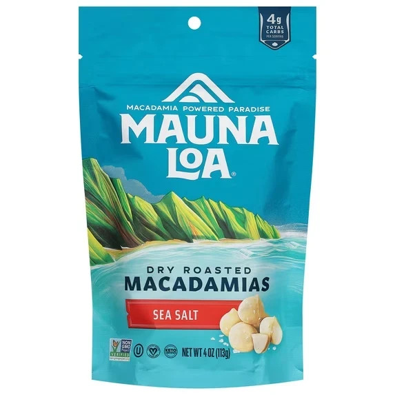 Mauna Loa Sea Salt Macadamia Nuts – 4oz Bag
