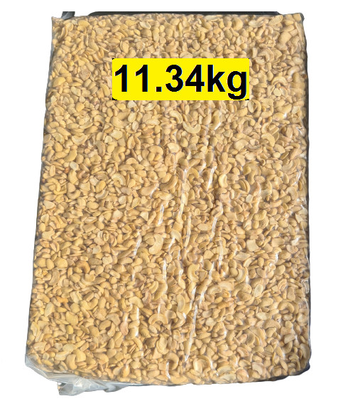 11.34kg Cashew Pieces BULK Broken Vacuum Packed Top Quality - Ready stocks