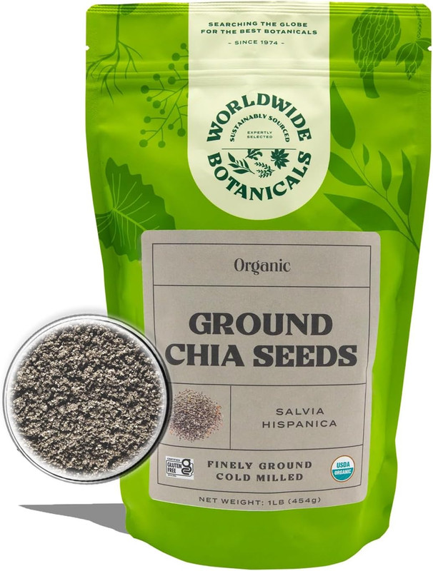 Organic Ground Chia Seeds, 1 Pound - Excellent Source of Fiber, Protein, and Ome gallery