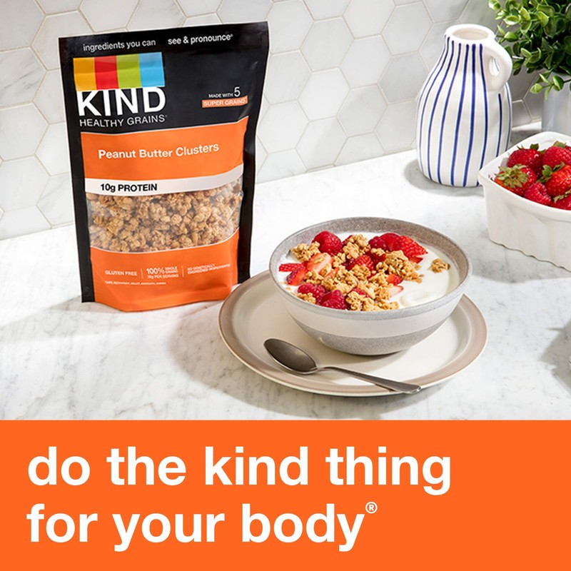 KIND Healthy Grains Peanut Butter Granola Clusters 11oz Pack of 3 Gluten Free... gallery