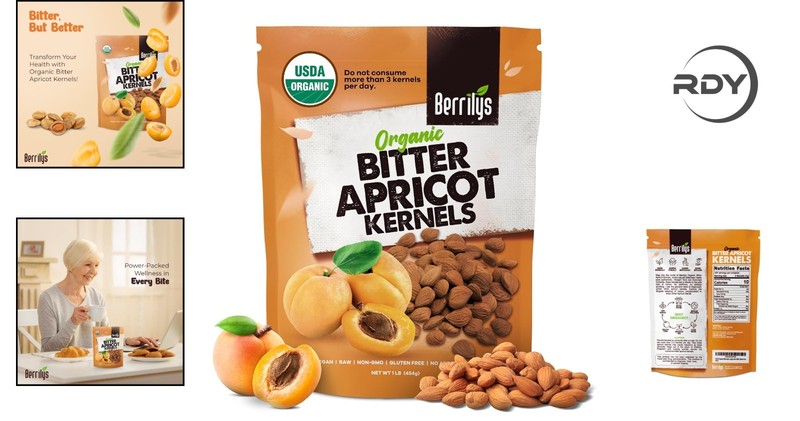 Quality Bitter Apricot Seeds - USDA Organic, No Additives, 16 oz gallery