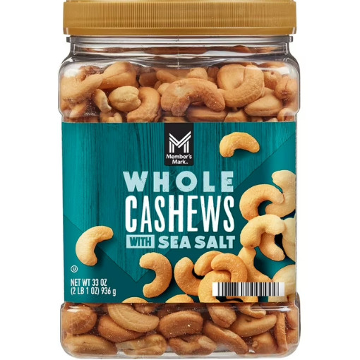 Member’s Mark Roasted Whole Cashews with Sea Salt (33 oz.)