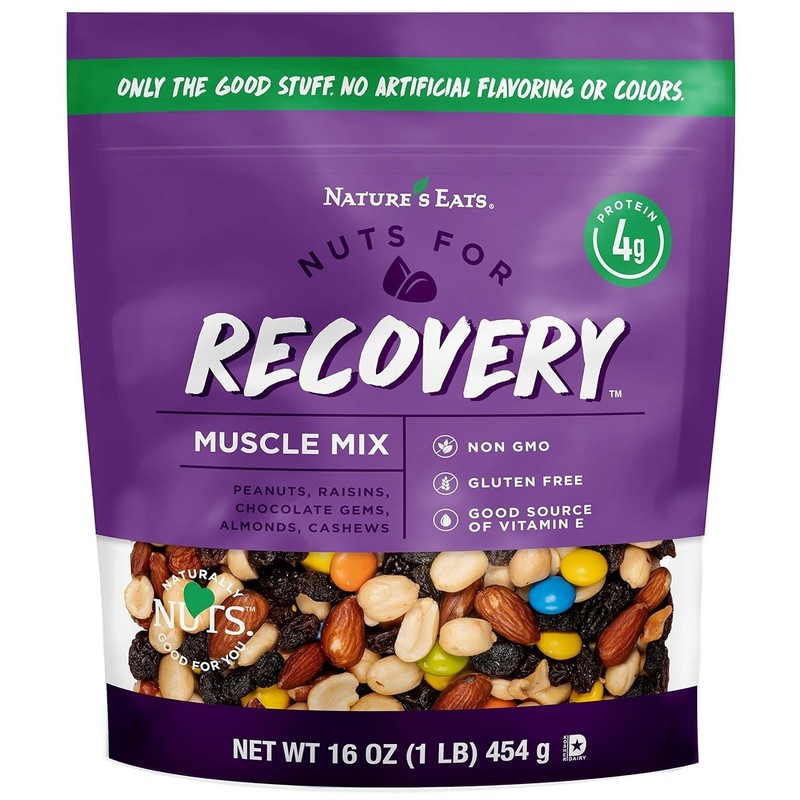 Nuts for Recovery Muscle Trail Mix, Oz, Assorted, 16 Oz