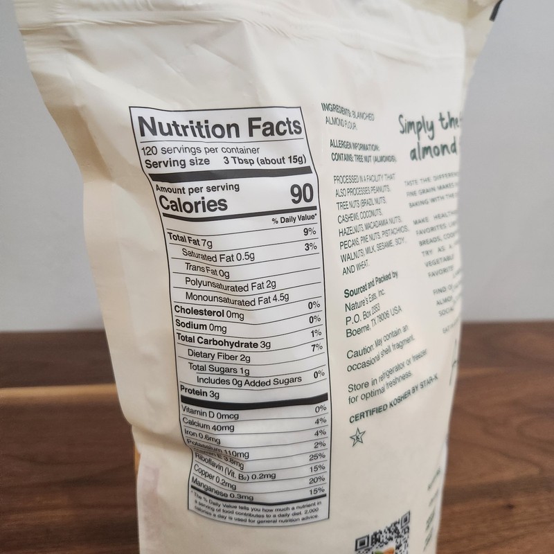 Natures Eats Blanched Almond Flour 64 Ounce 16 Cups Keto Baking Cooking gallery
