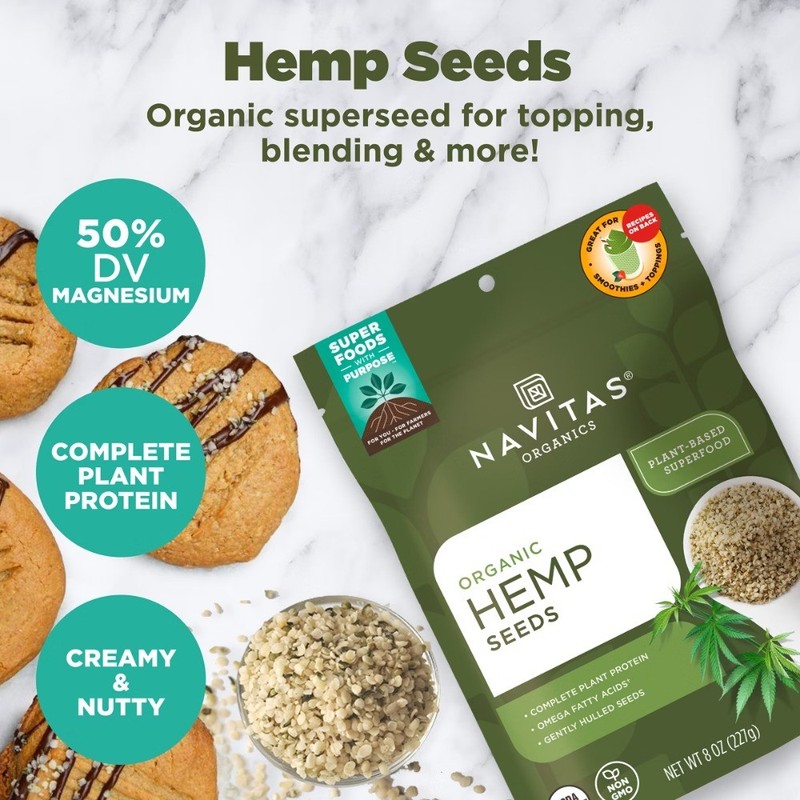Navitas Organics Hemp Seeds - 8oz gallery