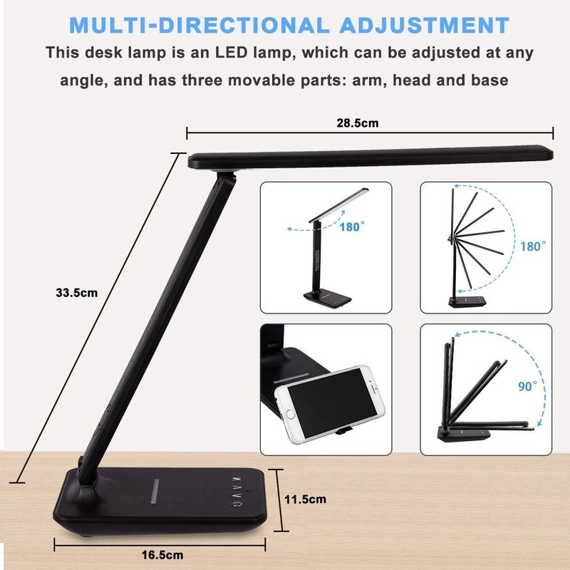 LED Desk Lamp with Wireless Charger gallery