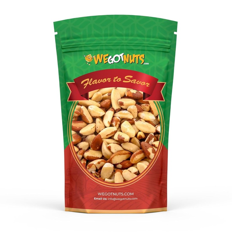 Raw Brazil Nuts Half Pound Bags Natural Unsalted Shelled No Preservatives Kosher