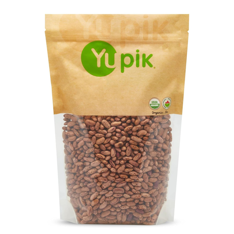 Yupik Organic Pinto Beans, 2.2 Lb (35.3 Oz), Non-Gmo, Vegan & Gluten-Free, USDA