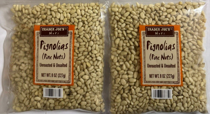 2 Pack Trader Joe’s Raw Pignolias Pine Nuts 8 oz each Unroasted Unsalted