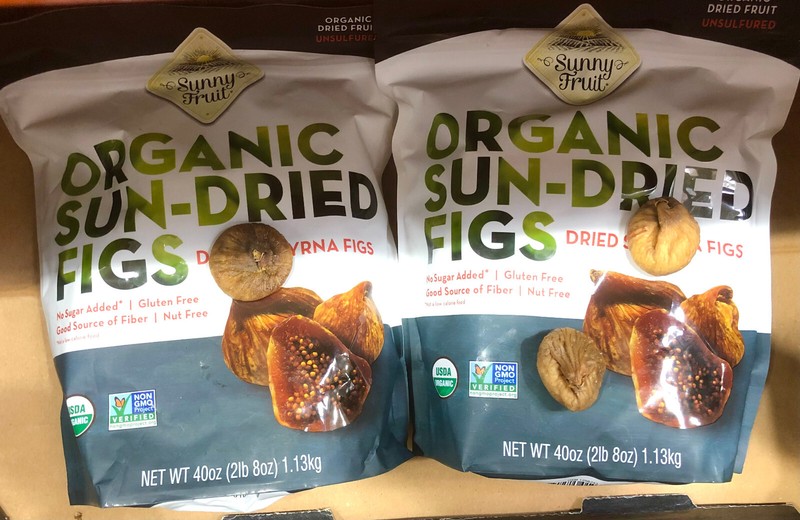 2 Bags Sunny Fruit USDA Organic Sun-Dried Smyrna Figs Dried Fruit Unsulfured