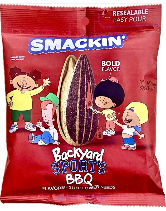 SMACKIN’ Backyard Sports BBQ Sunflower Seeds 4.0oz Limited Edition