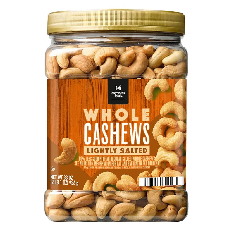 Member’s Mark Lightly Salted Whole Cashews (33 Ounce)