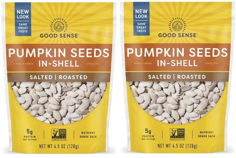 Good Sense Roasted and Salted In-Shell Pumpkin Seeds 4.5 oz (2 Bags)