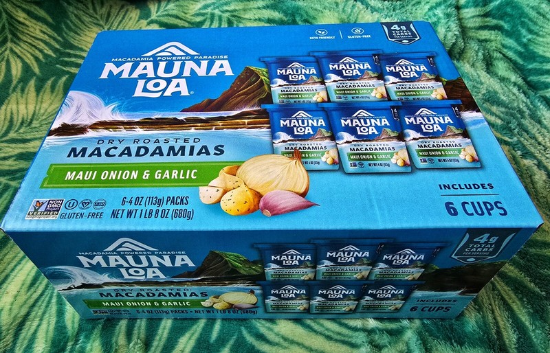 NEW Mauna Loa - Dry Roasted Macadamia - Maui Onion & Garlic - 6 Cups Per Pack gallery