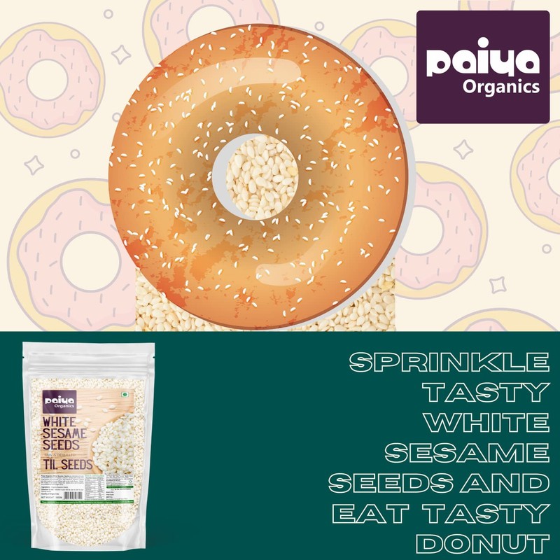 Paiya Organics White Sesame Seeds 200gm Each Set Of 2 gallery