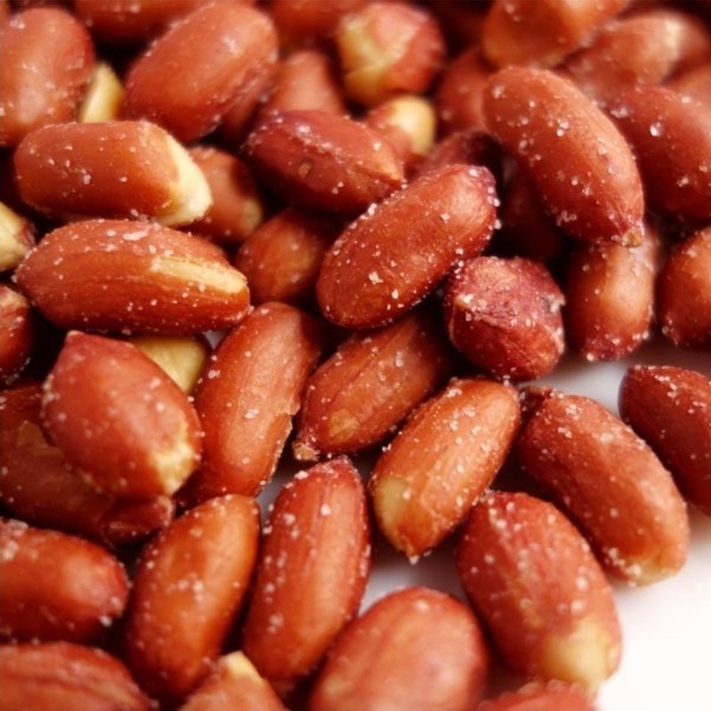 Salted, Roasted Red Skin Peanuts (1 lb) Made to Order | Crunchy & Delicious