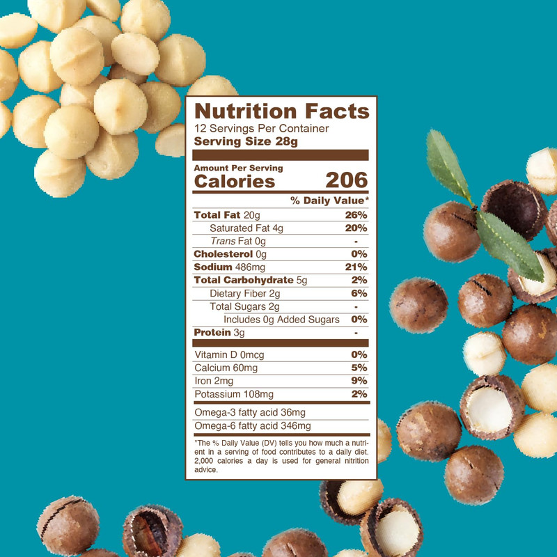 Tropical Crunch Dry Roasted Macadamia Nuts Snack Packs – 12 x 1oz Individual Bag gallery