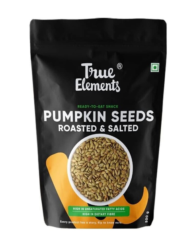 True Elements Roasted Pumpkin Seeds Salted Crunch 250g Pumpkin Seeds for Eating