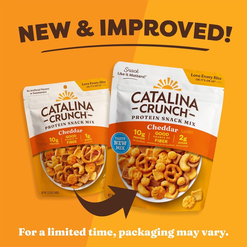Catalina Crunch Protein Snack Mix with Cheese Crisps - 10g Protein, 2g Sugar ... gallery